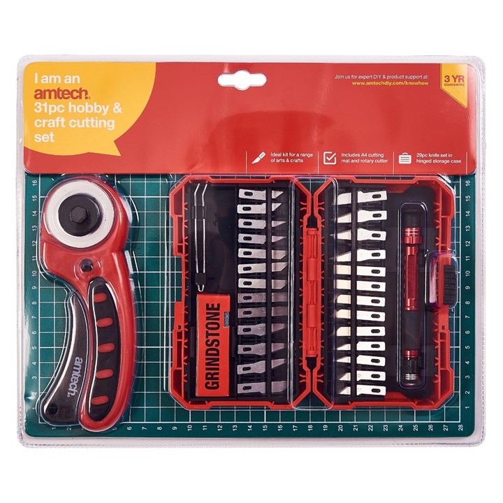 Amtech 31 Piece hobby and craft cutting set S0504
