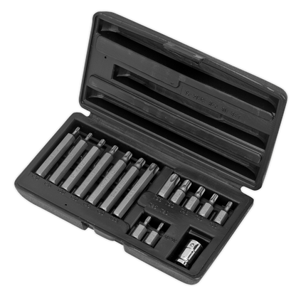 Sealey 15pc 3/8"Sq Drive TRX-Star* Bit & Holder Set S0532