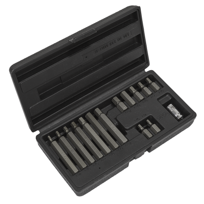 Sealey 15pc 3/8"Sq Drive Hex Bit & Holder Set S0533