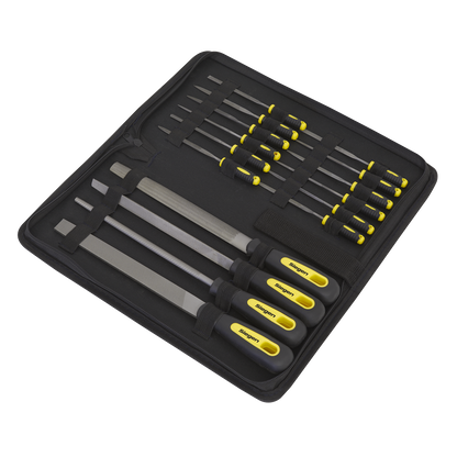 Sealey 16pc Engineer's & Needle File Set S05781