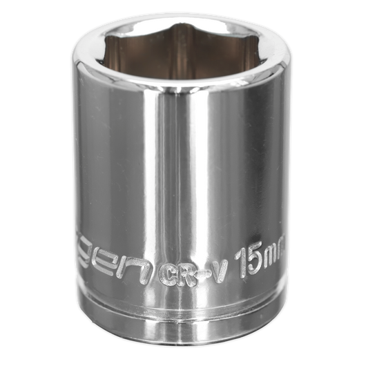 Sealey 15mm 3/8"Sq Drive WallDrive® Socket S0582