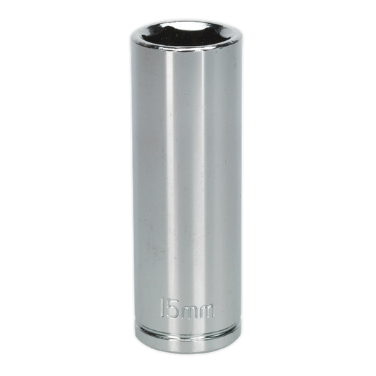 Sealey 15mm Deep 3/8"Sq Drive WallDrive® Socket S0593