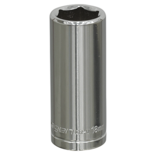 Sealey 18mm Deep 3/8"Sq Drive WallDrive® Socket S0596