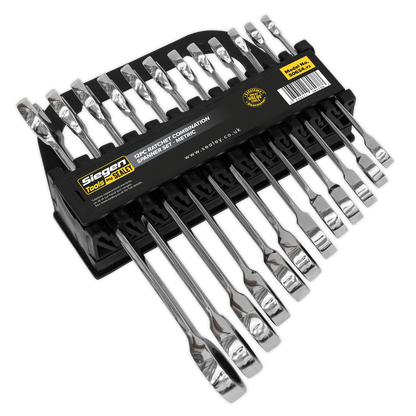 Sealey 12pc Combination Ratchet Spanner Set S0634