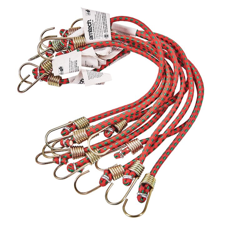 Amtech 250mm (10") Mini bungee cords (10 pack) S0647