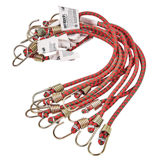 Amtech 250mm (10") Mini bungee cords (10 pack) S0647