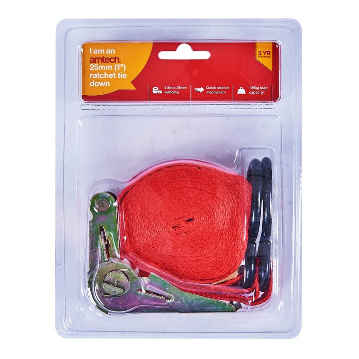 Amtech 450cm Ratchet tie down S0701