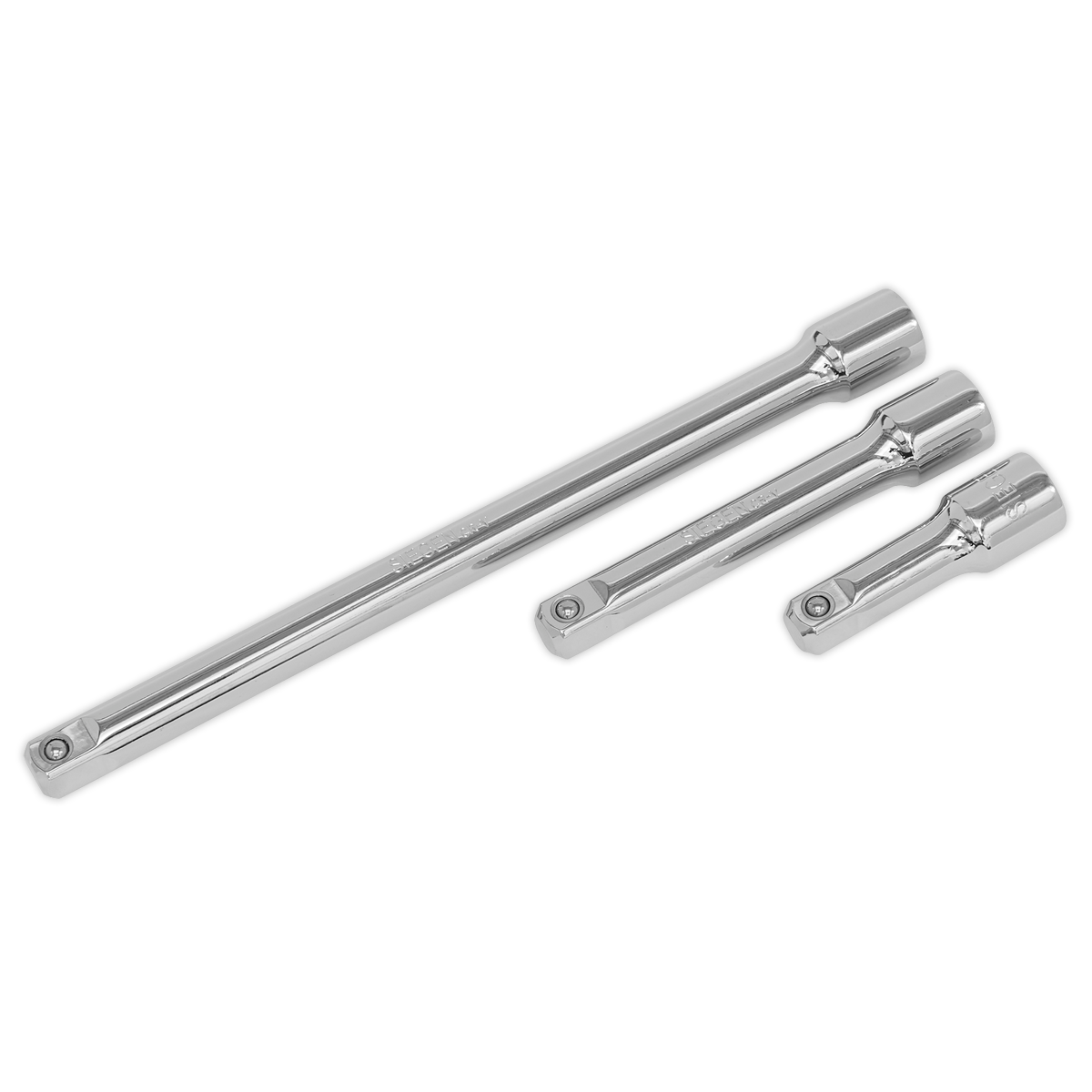 Sealey 3pc 1/2"Sq Drive Extension Bar Set S0720