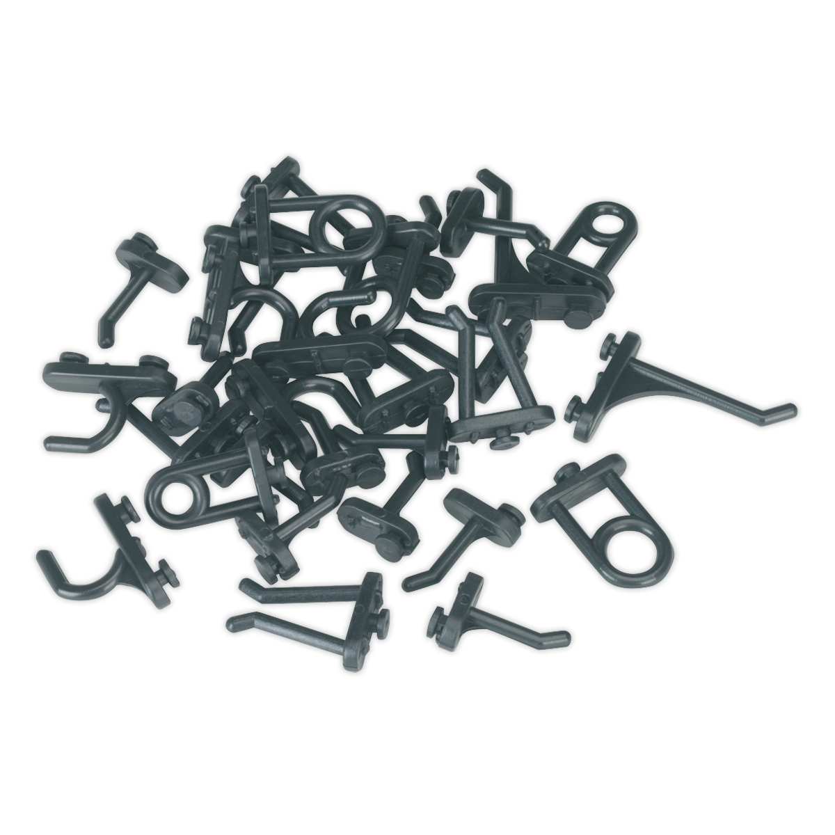 Sealey 30pc Hook Assortment for Composite Pegboard S0766