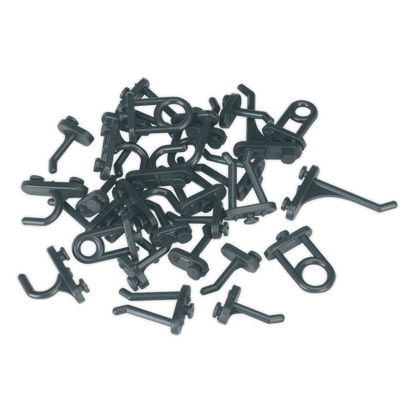 Sealey 30pc Hook Assortment for Composite Pegboard S0766