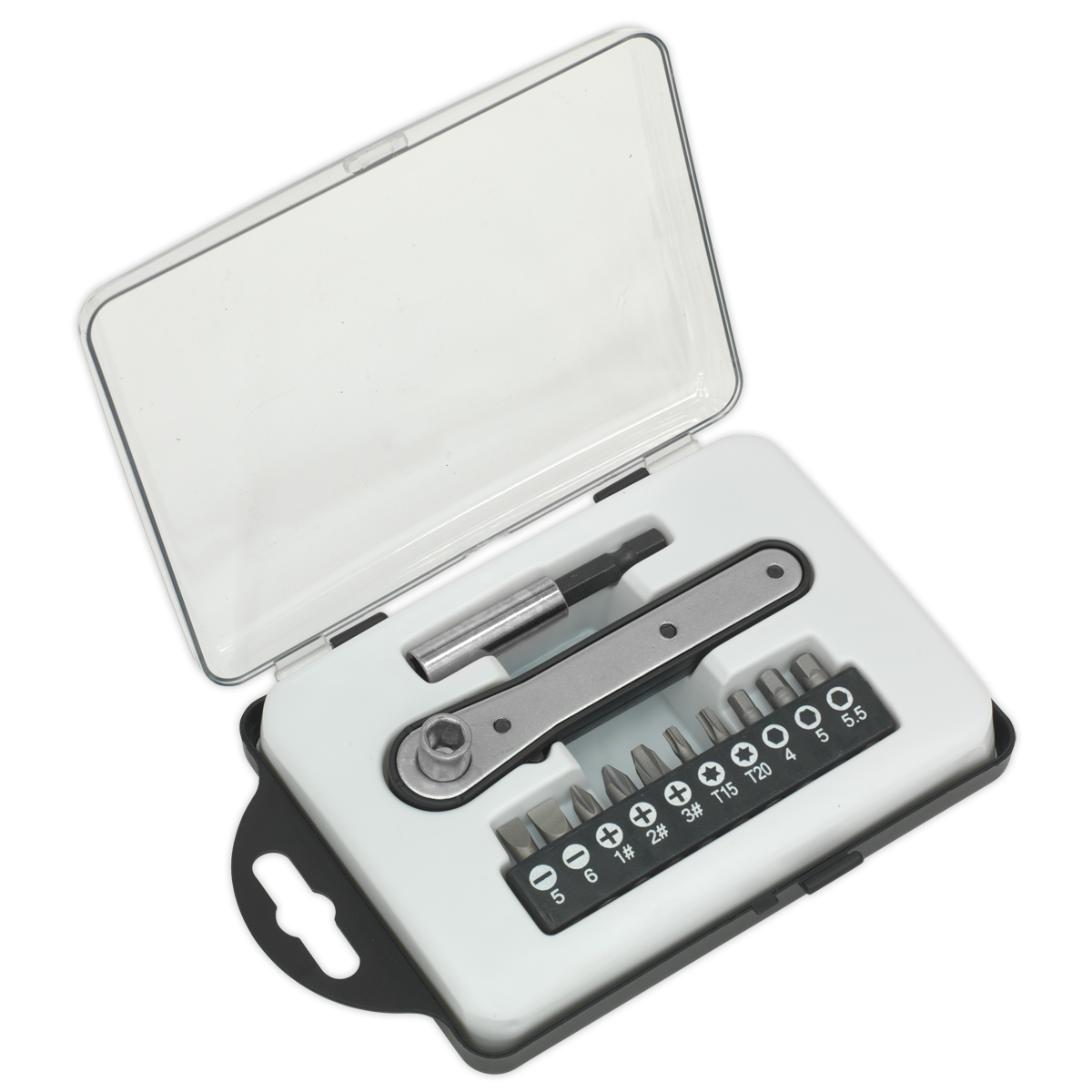 Sealey 12pc Ratchet Driver Bit Set S0775