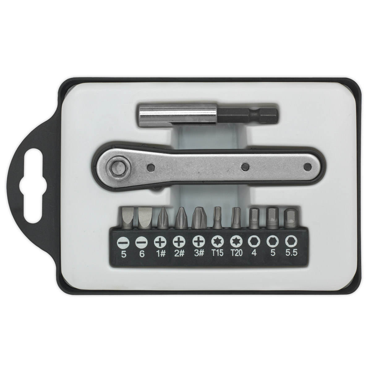 Sealey 12pc Ratchet Driver Bit Set S0775