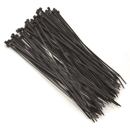 Amtech 100 Tie wraps (200mm x 2.5mm) - black S0811