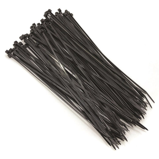 Amtech 100 Tie wraps (200mm x 2.5mm) - black S0811