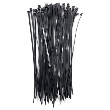 Amtech 60 Tie wraps (300mm x 4.8mm) - black S0812