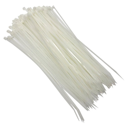 Amtech 100 Tie wraps (200mm x 2.5mm) - white S0821