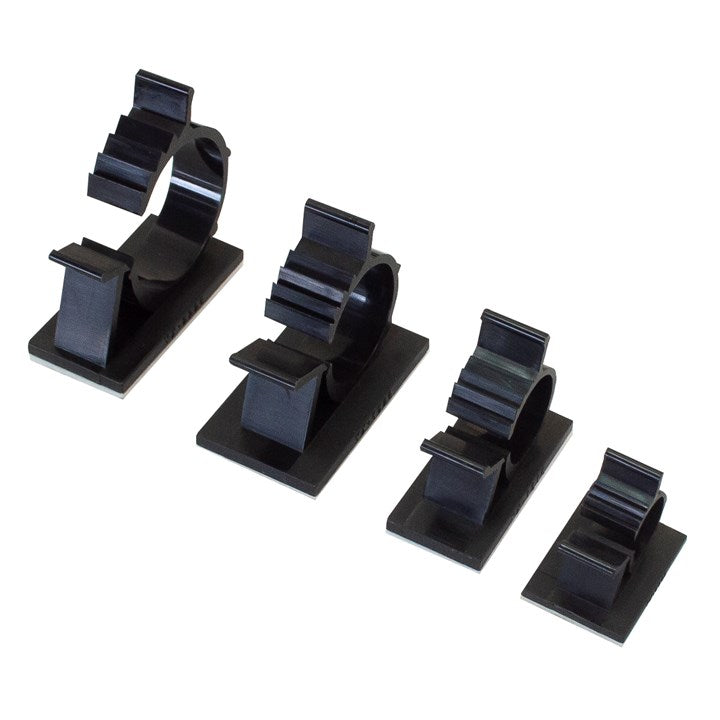 Amtech 20 self-adhesive cable clips S0842