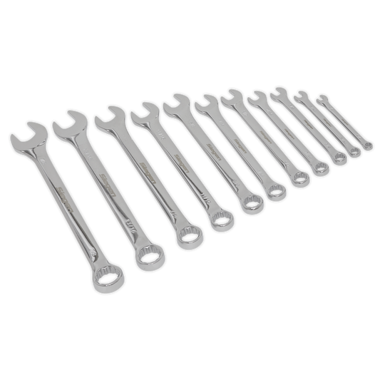 Sealey 11pc Combination Spanner Set - Imperial S0857