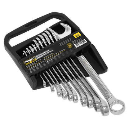 Sealey 11pc Combination Spanner Set - Imperial S0857