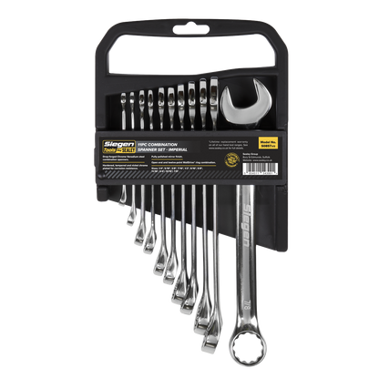 Sealey 11pc Combination Spanner Set - Imperial S0857