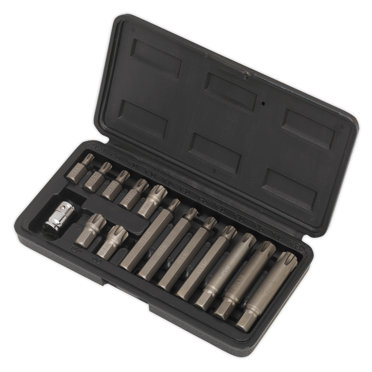 Sealey 15pc 3/8"Sq Drive Ribe Bit & Holder Set S0871