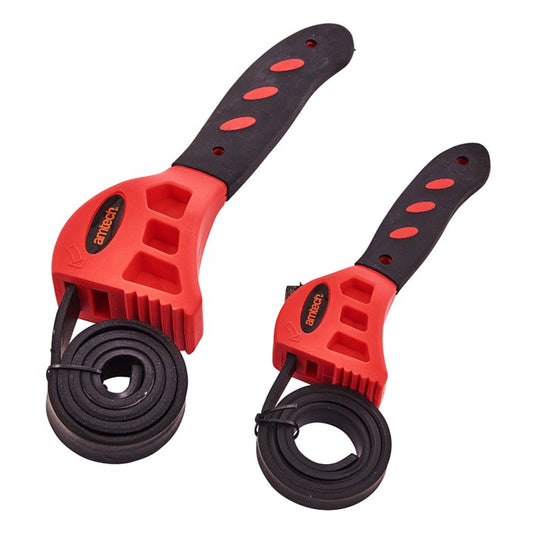 Amtech 2 Piece strap wrench set S0875