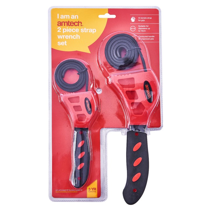 Amtech 2 Piece strap wrench set S0875