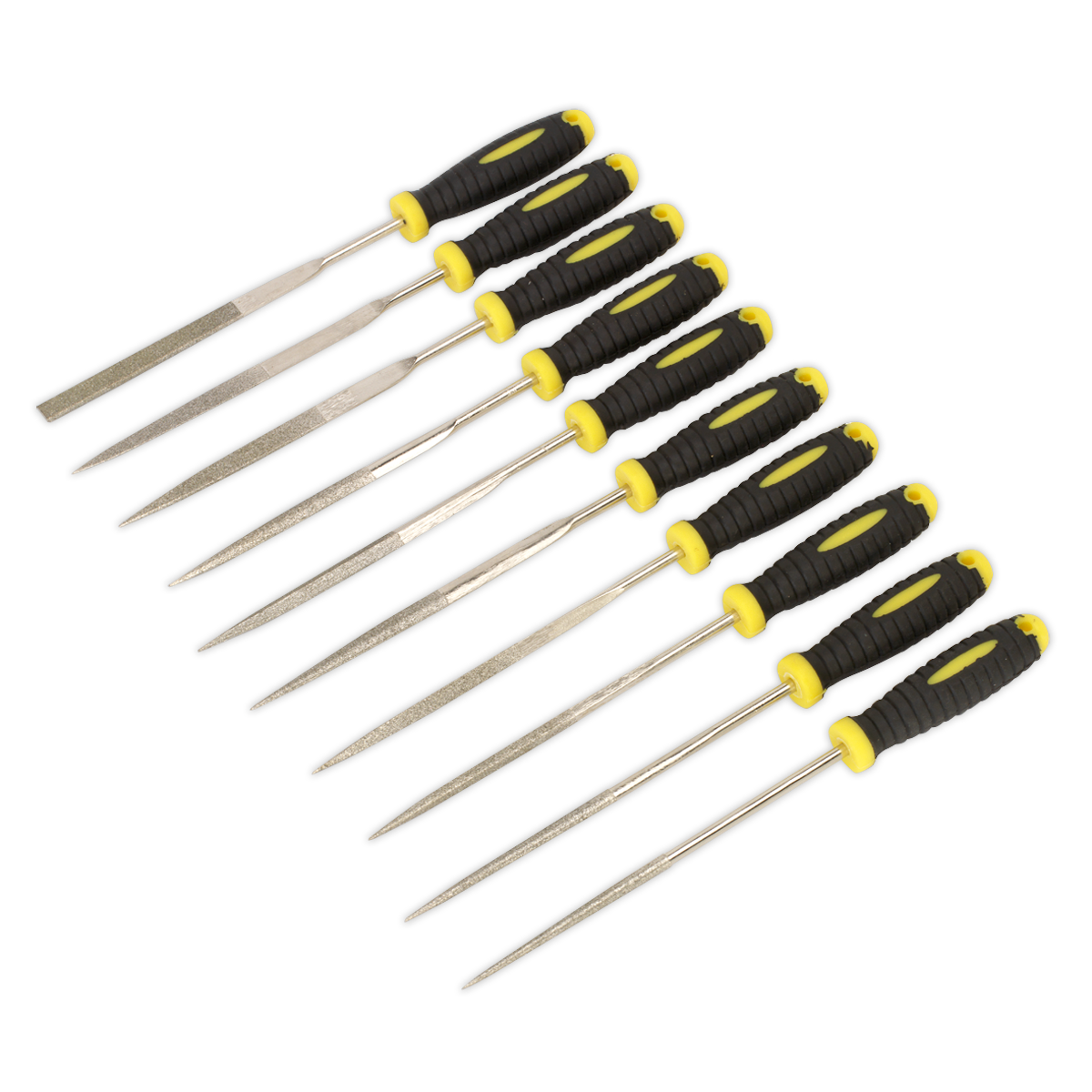 Sealey 10pc Diamond Needle File Set S0896