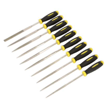 Sealey 10pc Diamond Needle File Set S0896