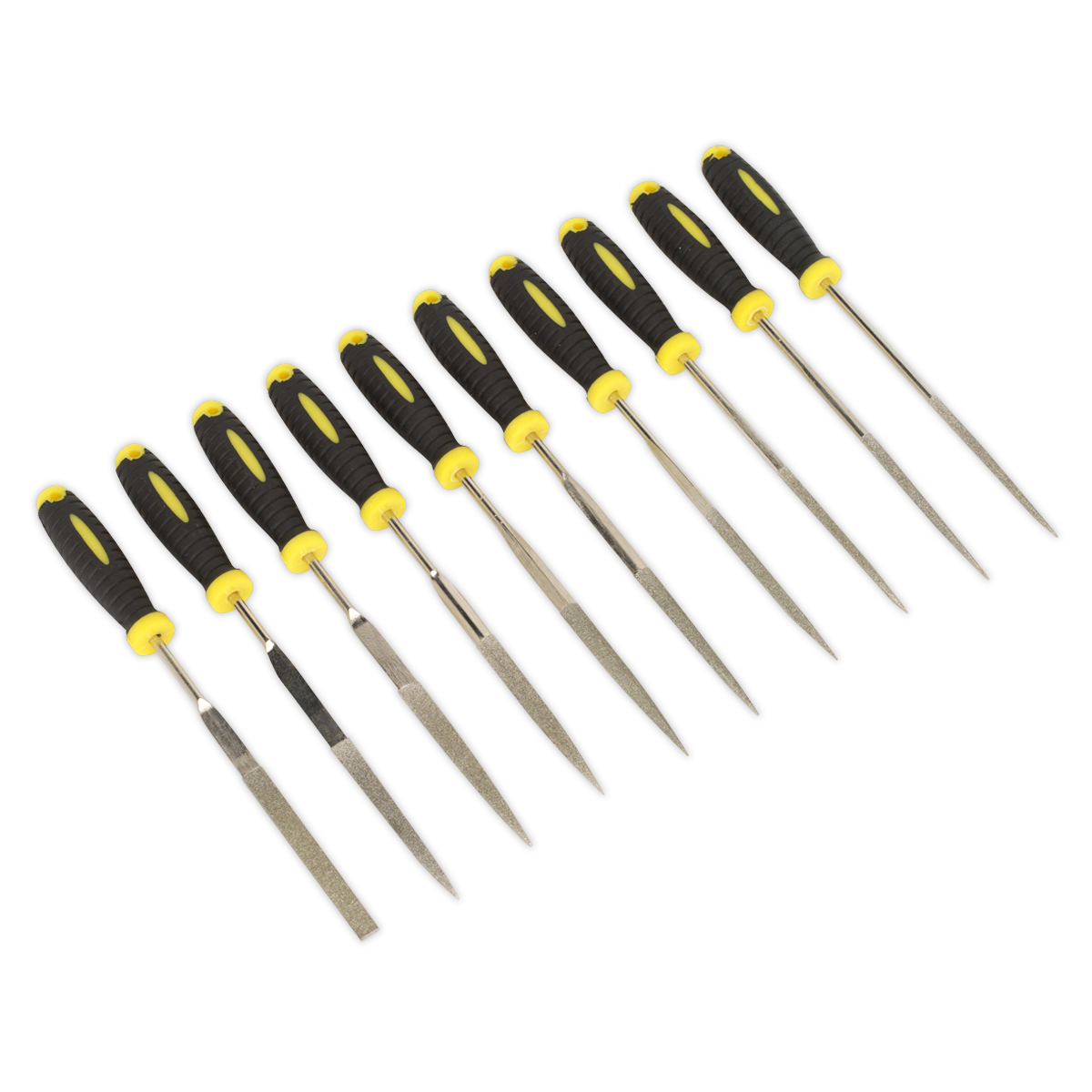 Sealey 10pc Diamond Needle File Set S0896