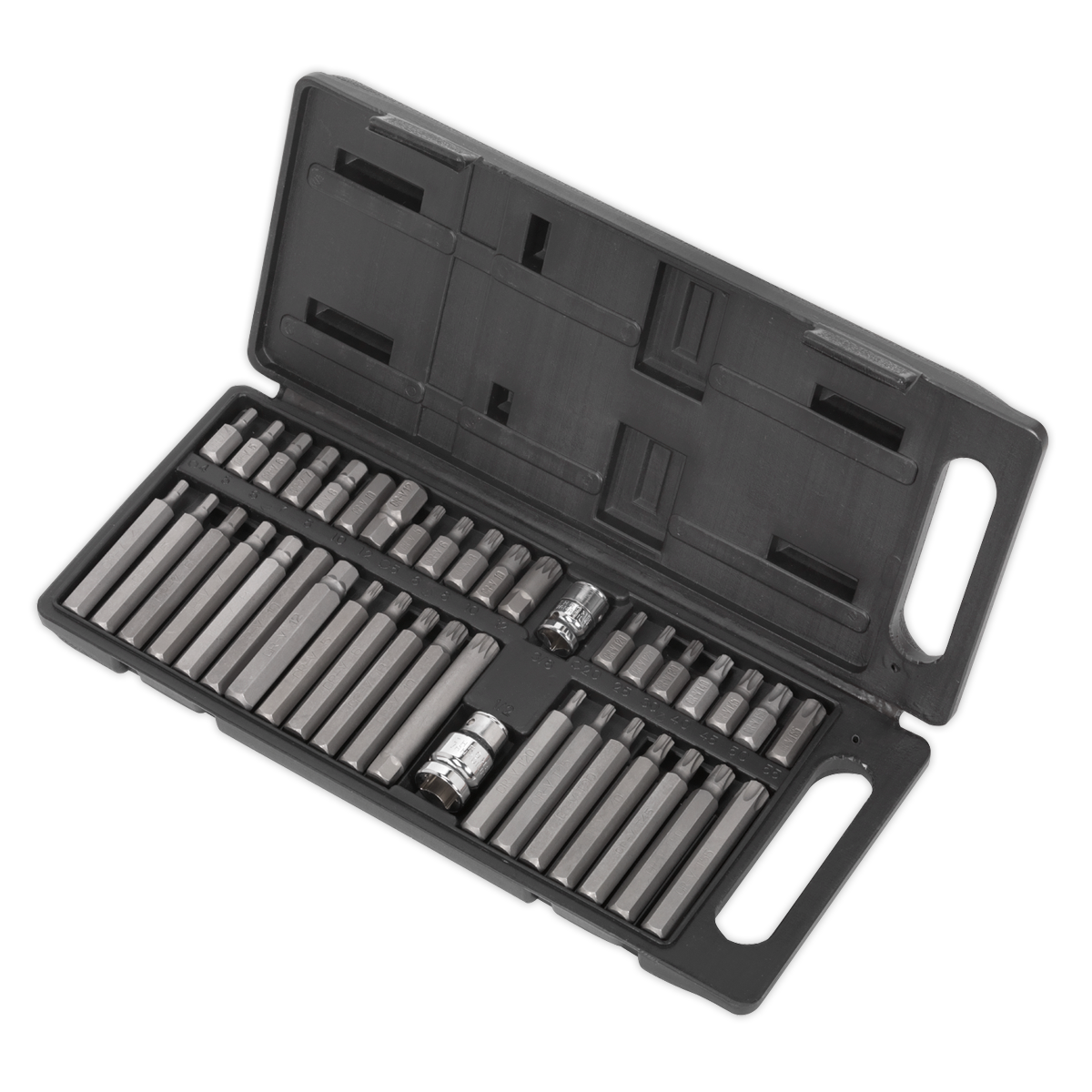 Sealey 40pc 3/8" & 1/2"Sq Drive TRX-Star*/Hex/Spline Bit Set S0982