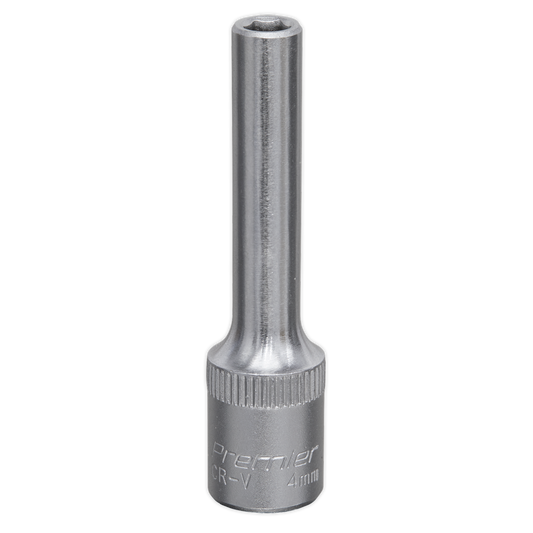 Sealey 4mm Deep 1/4"Sq Drive WallDrive® Socket S1404D