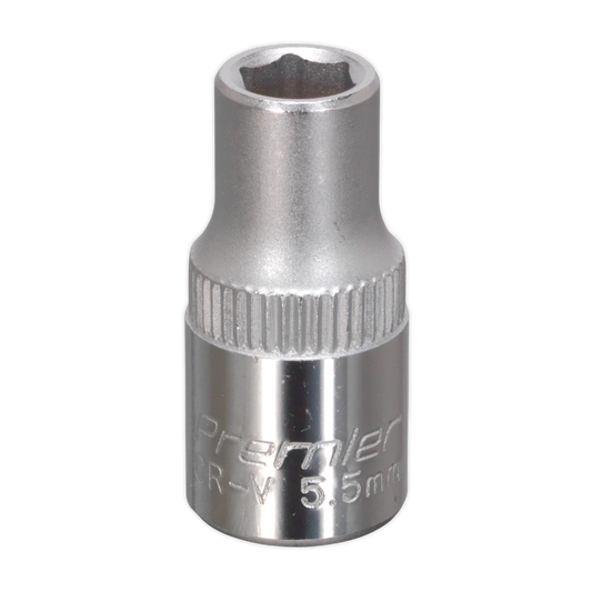 Sealey 5.5mm 1/4"Sq Drive WallDrive® Socket S14055