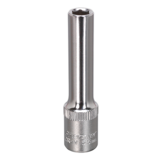 Sealey 5.5mm 1/4"Sq Drive Deep WallDrive® Socket S14055D