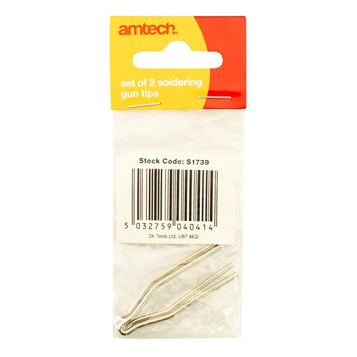Amtech Set of 2 soldering gun tips S1739