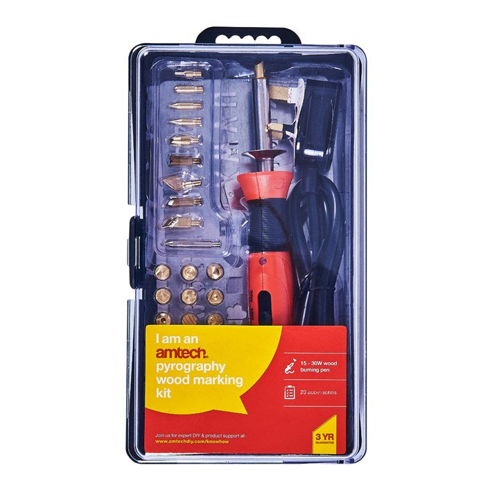 Amtech Pyrography wood marking kit S1741
