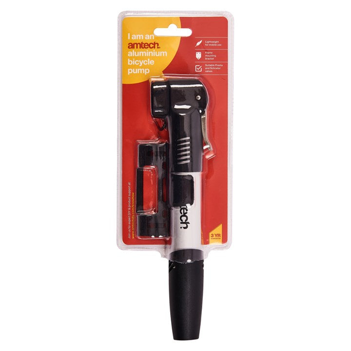 Amtech Aluminium bicycle pump S1805
