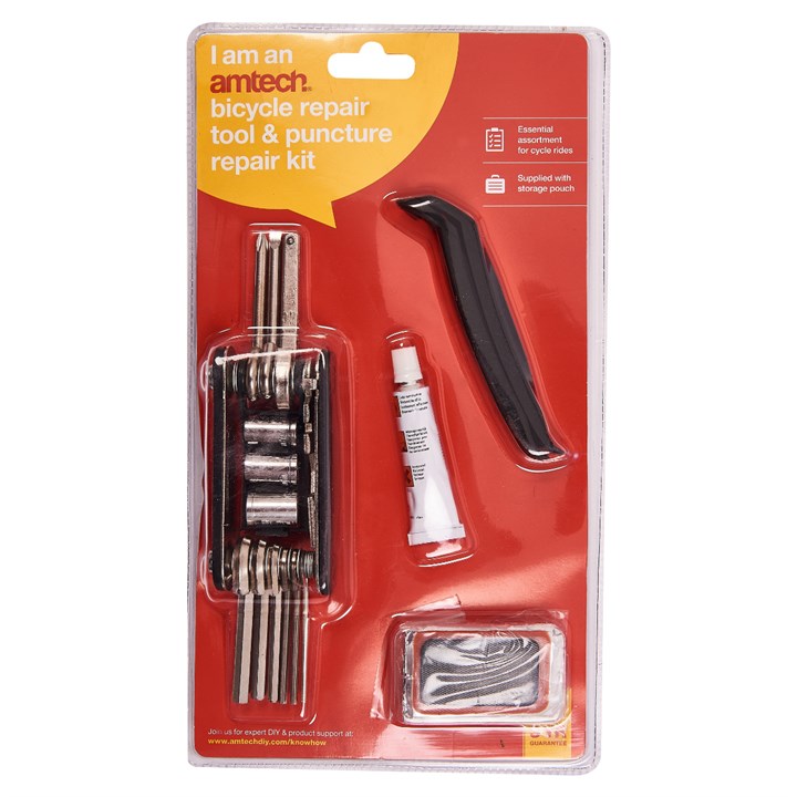 Amtech Bicycle repair tool and puncture repair kit S1810