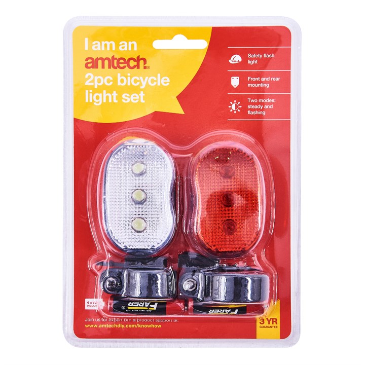 Amtech Bicycle flash light set S1825