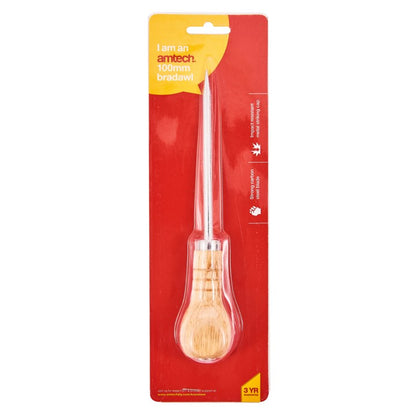 Amtech 100mm (4") Bradawl  with wooden handle S2450