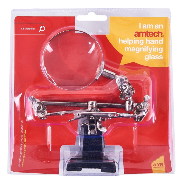 Amtech 60mm Helping hand x2  magnifying glass S2900