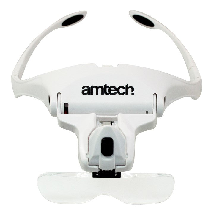 Amtech Hands-free multi-lens head magnifier with LED S2912