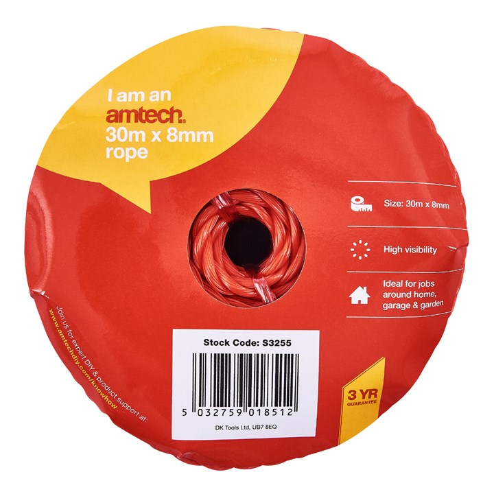 Amtech 30m x 8mm Rope S3255