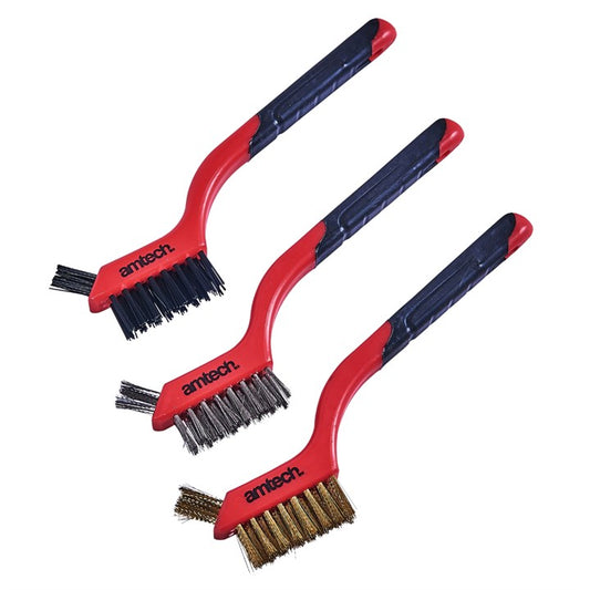 Amtech 3 Piece 2-in-1 brush set S3535