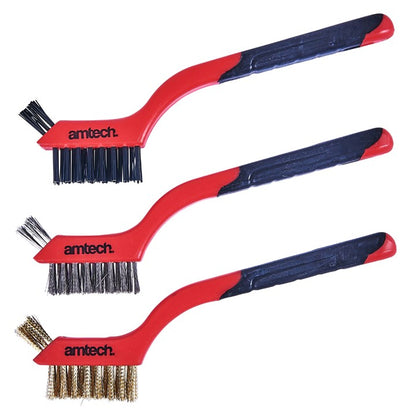 Amtech 3 Piece 2-in-1 brush set S3535