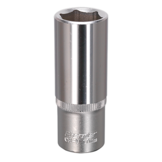 Sealey 17mm Deep 3/8"Sq Drive WallDrive® Socket S3817D