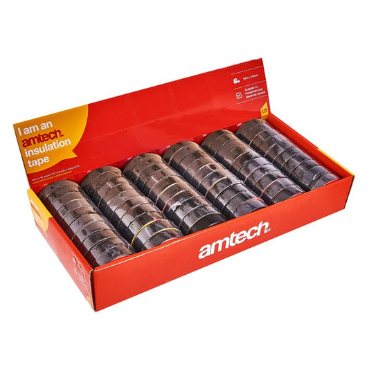 Amtech 60 Piece insulation tape set - black S4175