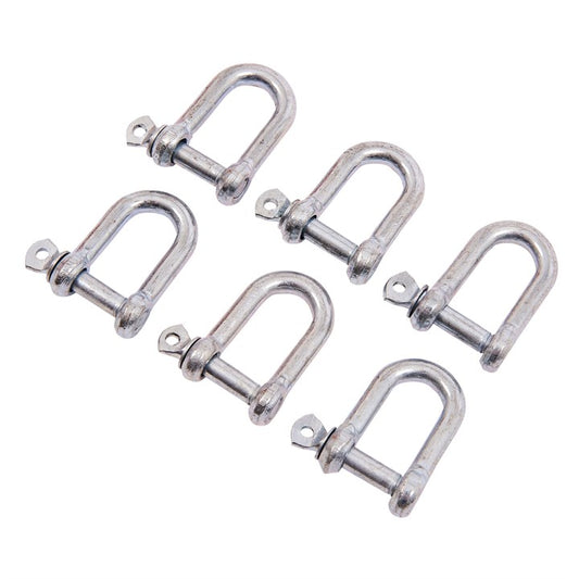 Amtech 6 Piece 8mm D-shackle set S4305