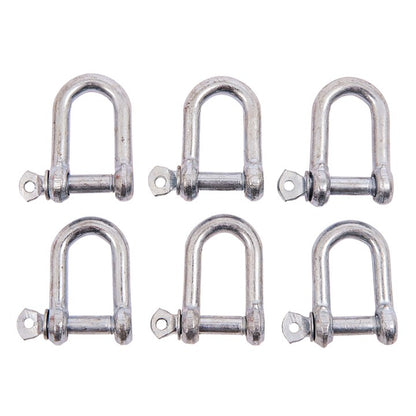 Amtech 6 Piece 8mm D-shackle set S4305