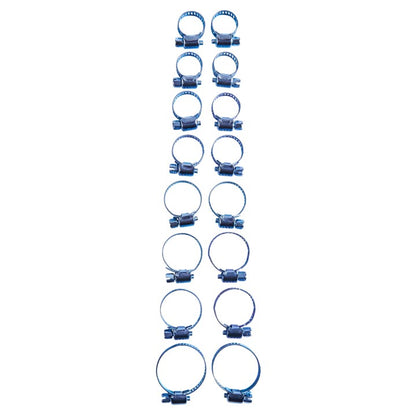 Amtech 16 Piece hose clip set S4390